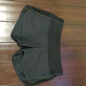 Lululemon black running shorts size 6